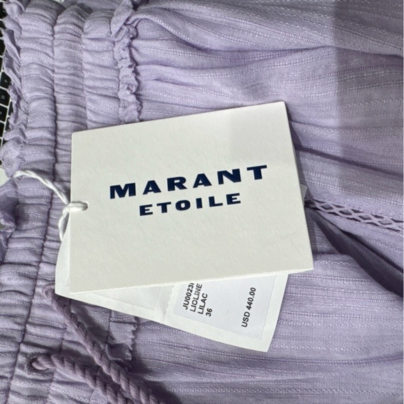 Isabel Marant Etoile Lioline Tiered Mini Skirt Lilac NWT - Picture 6 of 11
